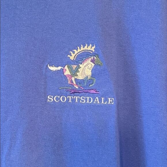 POLAR GRAPHICS Vintage 90s Y2K Southwest Embroidered Scottsdale AZ Graphic Tee - Picture 9 of 9
